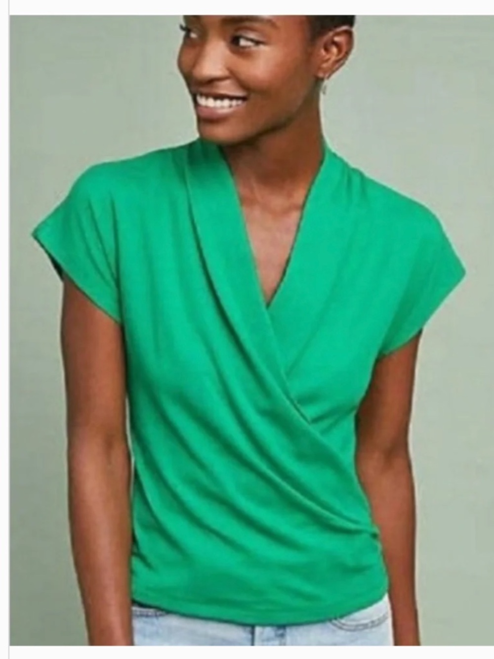 Maeve Wakefield Wrap Kelly Green, Medium